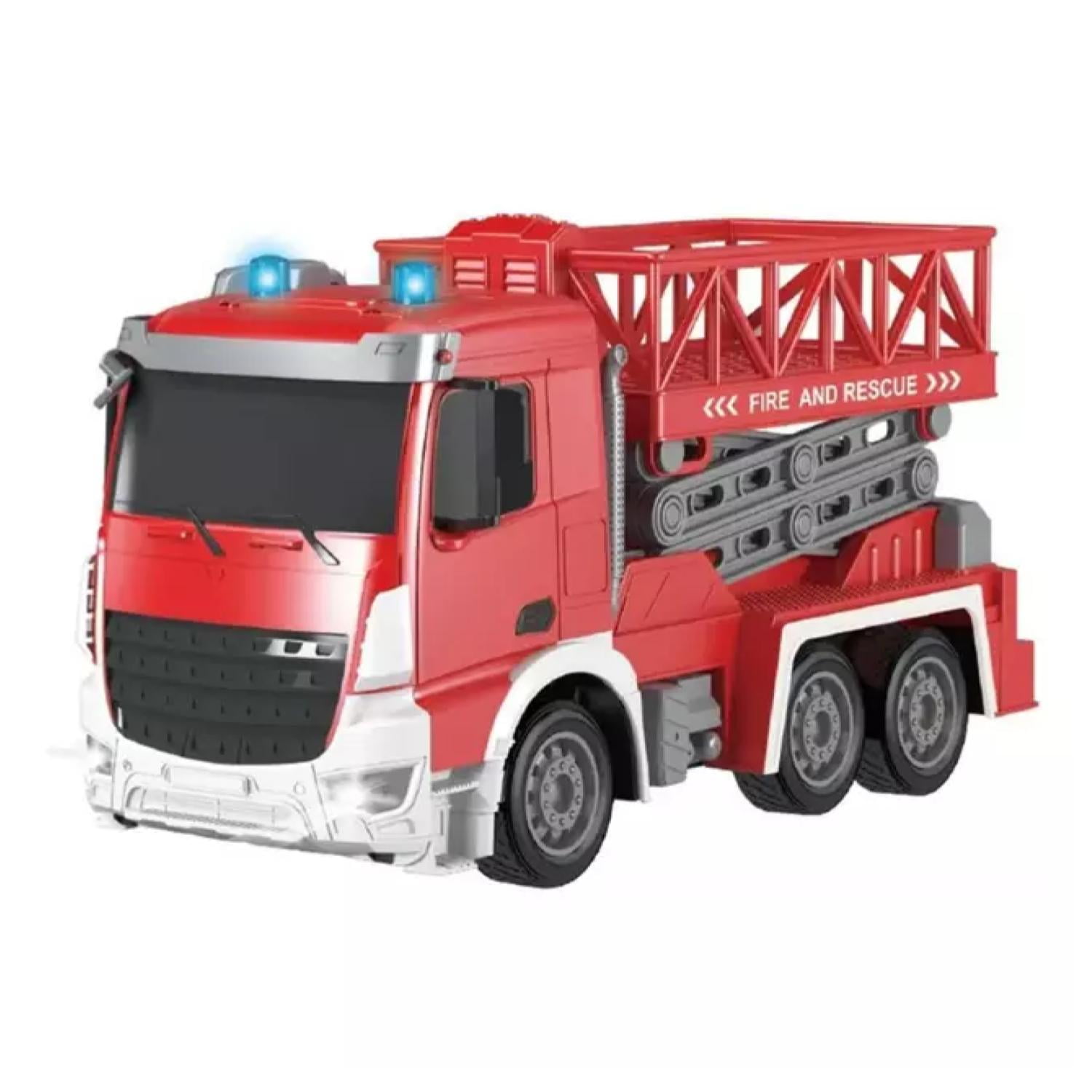 Total E-commerce - Juguete Camion De Bomberos A Control Remoto Escalera Rojo Infantil