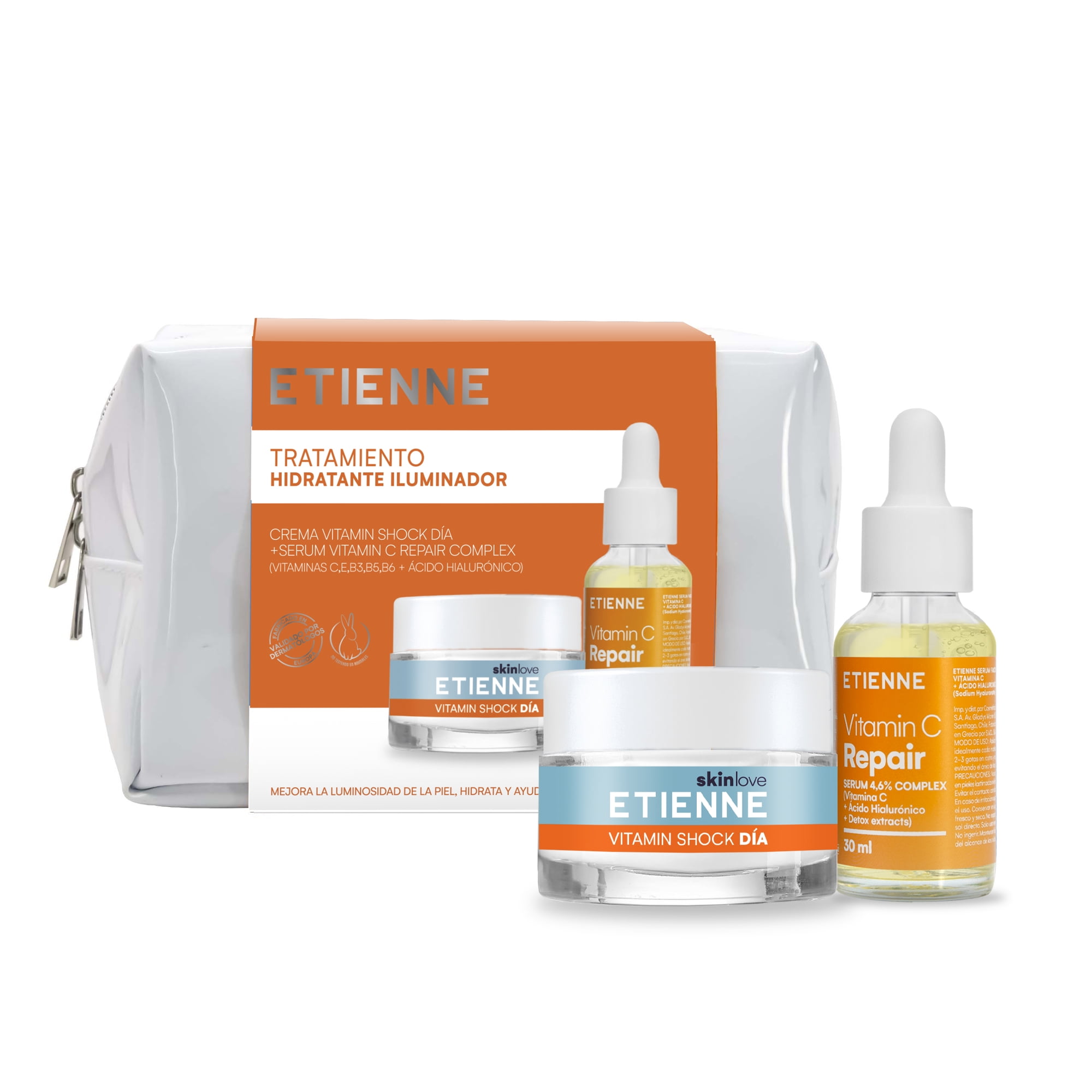 Vitamin Shock Día 50g + Serum C Repair 80 ml Etienne