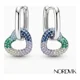 thumbnail image 4 of Aros Argollas Plata 925 Corazón Pavé Rainbow Nordvik Plateado, 4 of 6