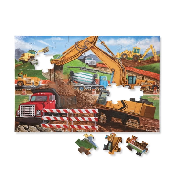 MELISSA & DOUG PUZZLE LUGAR DE CONSTRUCCION 48 PIEZAS.