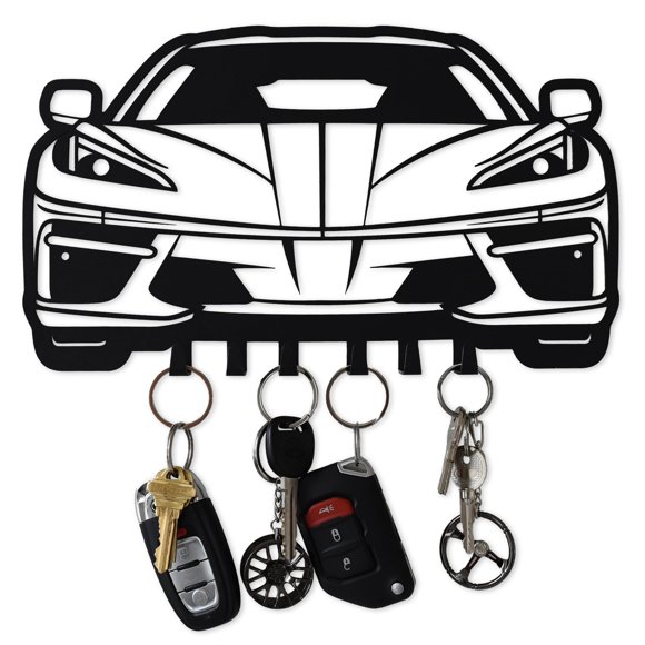 Portallaves de Metal MOOH con 6 Ganchos – Decoración de Auto