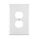 thumbnail image 1 of Placa de pared Leviton dúplex de 1 gang, color blanco, modelo 88103, 1 of 2