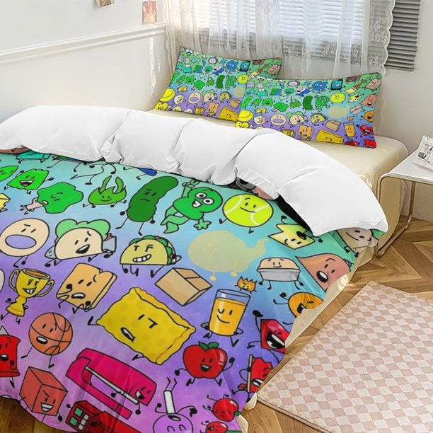 Battle For Dream Island 3-Piece Bedding Set Soft Warm And Comfortable Soft Bed Set for Bedroom