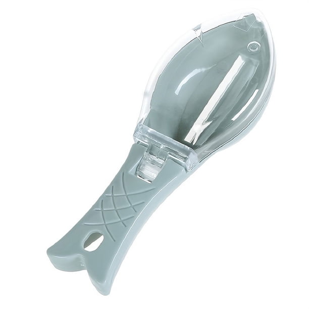 1pc Fish Scales Brush With Lid Plastic Fish Scales Remover Scales Peeler Cleaner Scraper Kitchen Gadget
