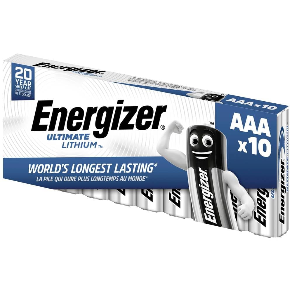 Energizer - Batería Ultimate Lithium Aaa De 1 5 V (paquete De 10)