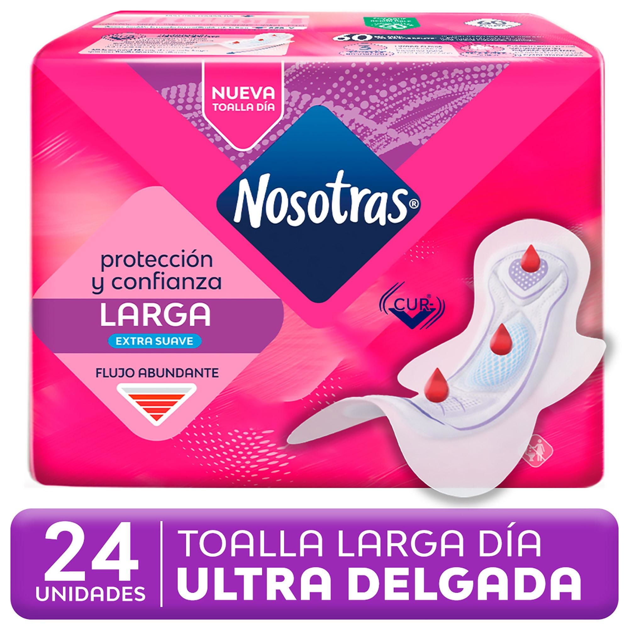 Toallas Higiénicas Larga Extra Suave 24 Un Nosotras