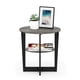 thumbnail image 5 of Mesa auxiliar Furinno JAYA de 2 niveles, redonda, moderna, roble francés, 5 of 7