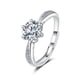 thumbnail image 1 of 1ct Moissanite Promise Ring - 925 Sterling Silver Engagement Ring for Weddings and Special Occasions - Choose from Multiple Colors - Perfect Gift for Your Loved One, 1 of 5