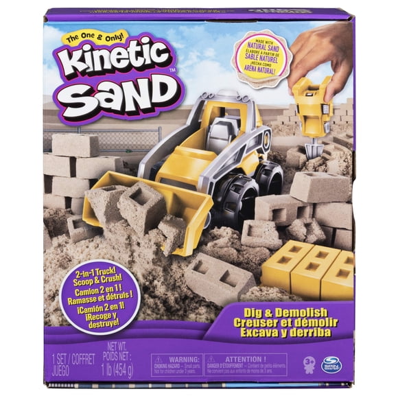 Set Kinetic Sand Dig & Demolish con 454 g Sand & Truck