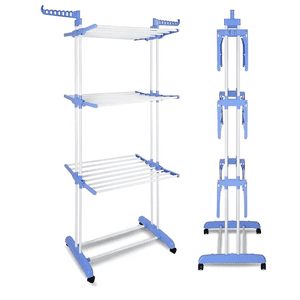 Genérico - Tendedero Colgador Para Ropa Tamaño Xl Con Ruedas