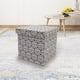 thumbnail image 1 of Pouf Gris Cuadrado Estampado, 1 of 4