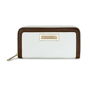 Carven - Billetera Greta Café-Blanco
