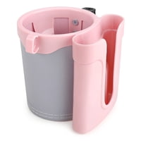 Xusx111 - Soporte De Copa De Bicicleta Con Soporte De Teléfono Celular Soporte De Llave Para Bicicleta Motocicleta Scooter Scooters, Gris Rosa Gris Rosa