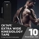 thumbnail image 2 of Cinta de kinesiología OK TAPE de 10 cm x 25 m, 2 rollos, color negro, 2 of 6