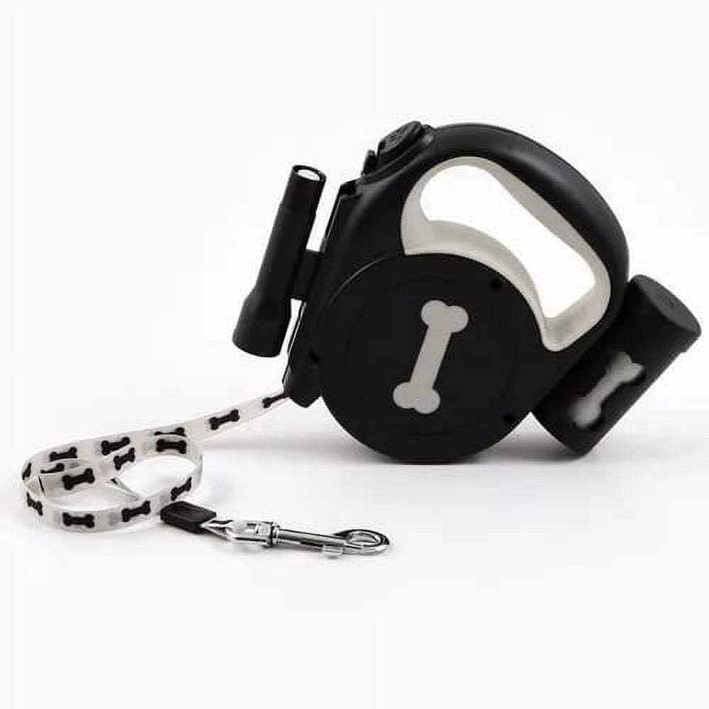 Genérico - Correa Retráctil Para Perro Con Dispensador De Bolsas De Basura Y Linterna Led