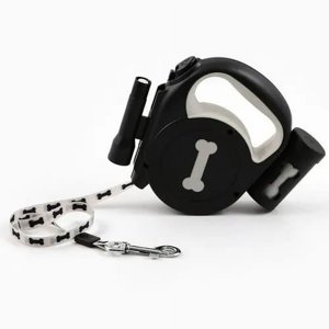 Genérico - Correa Retráctil Para Perro Con Dispensador De Bolsas De Basura Y Linterna Led