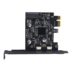 Magideal - Tarjeta De Expansión Usb3.2 Pci E Tipo C De 10 Gbps, Instalación Práctica Negra, Reemplazo De Transmisión De 10 Gbps Para Computadora Personal