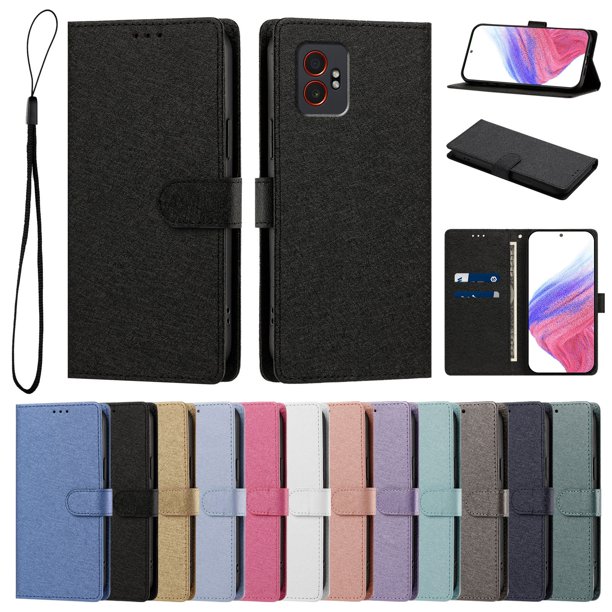 Cartera para Samsung Galaxy XCover 7 Pro con Bolsillo de Tarjetas, Negro