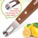 thumbnail image 2 of Cuchillo de Canal HAMOER Citrus Twist con Mango de Madera, 2 of 8