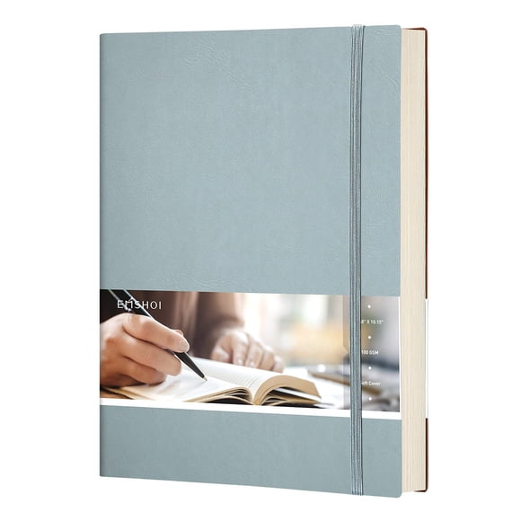 Cuaderno EMSHOI Dotted Journal B5, tapa blanda, piel, 192 peniques
