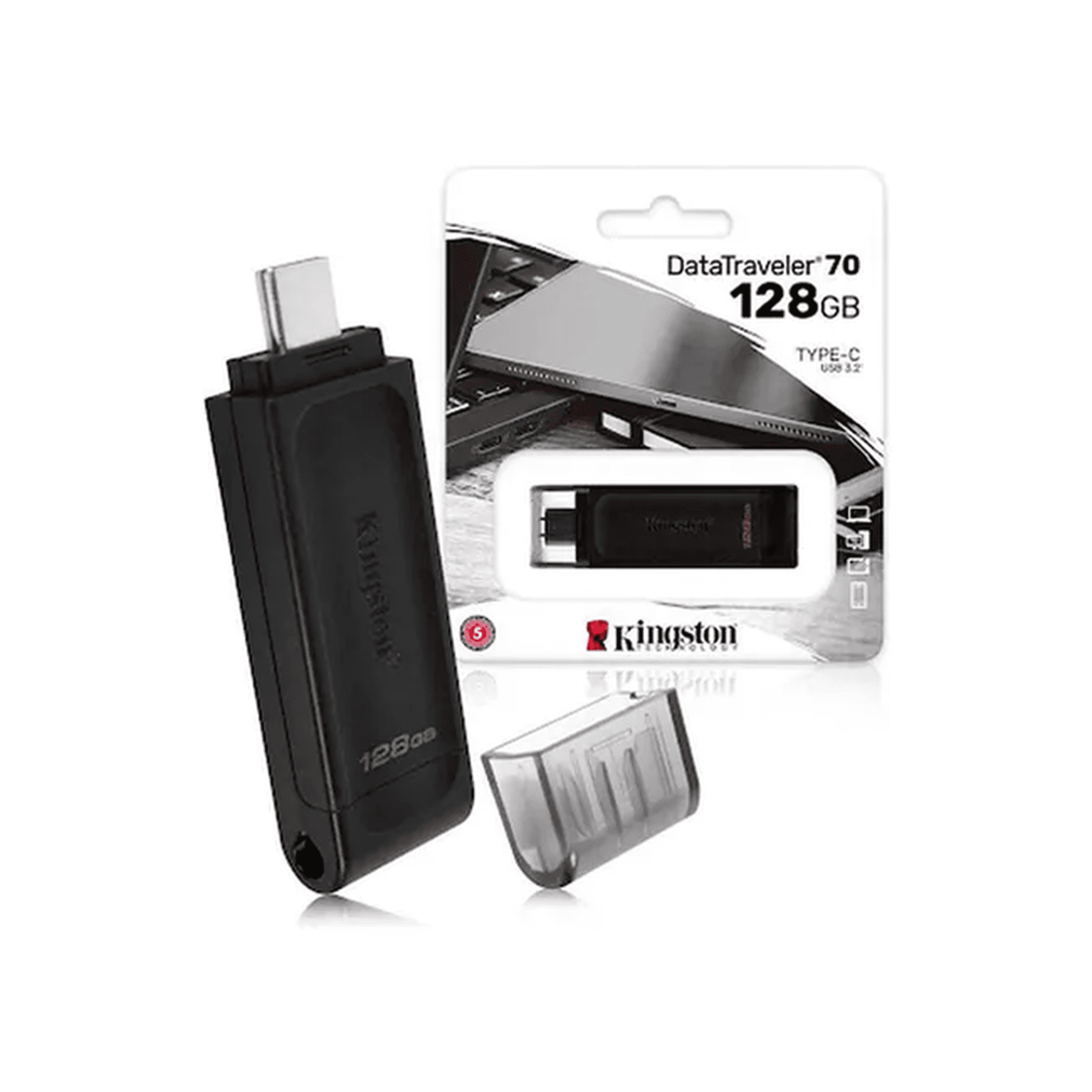 Genérico - Kingston Datatraveler 128gb, Unidad Flash Usb-c, Usb 3.2 Gen 1