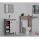 thumbnail image 2 of Mueble Organizador 1 Puerta + Organizador De Baño Wc 9002Sb-9006S Café Smoke - Blanco, 2 of 6