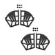 thumbnail image 3 of 2x Gabinete Con Cajones Para Zapatos Bisagra Estante Giratorio Accesorio Gabinete Marcos Abatibles Negro 3 Capas De Espesor, 3 of 5
