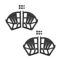 Bothyi - 2X Gabinete Con Cajones Para Zapatos Bisagra Estante Giratorio Accesorio Gabinete Marcos Abatibles Negro 3 Capas De Espesor