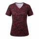 thumbnail image 1 of Delantal Mujer tela elasticada estampada. Burdeo, 1 of 2