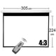 thumbnail image 1 of Telon Electrico305x224 cm, Incluye Control Remoto, 1 of 2