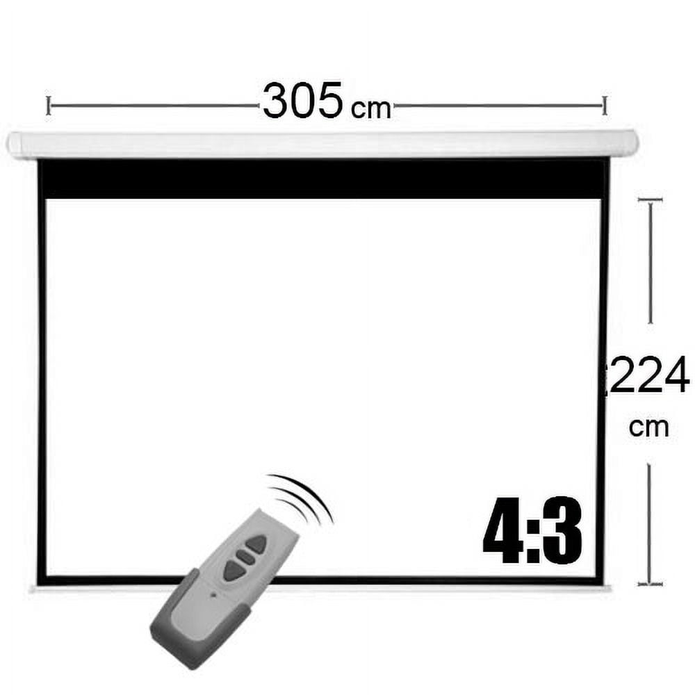 Evotech - Telon Electrico305x224 Cm, Incluye Control Remoto