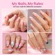 thumbnail image 2 of Puntas de uñas de gel beetles 384 uds forma ataúd corta pregrabadas, 2 of 9