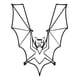 thumbnail image 1 of Decomural V Vampire Bat Alphabet Nursery WS-34476, 1 of 2