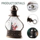 thumbnail image 5 of Bolas de nieve navideñas con forma de farol, bola de nieve cilíndrica con purpurina, bolas de nieve navideñas de bronce, linterna con decoración de muñeco de nieve y árbol de Navidad., 5 of 5
