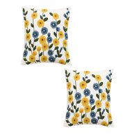 Genérico - Set De 2 Fundas De Cojin Bordadas 45X45Cm Blanco 09