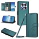 thumbnail image 1 of Funda Cartera Trébol para Xiaomi Poco X7 5G con Ranuras Tarjetas y Carga Inalámbrica Verde oscuro, 1 of 6