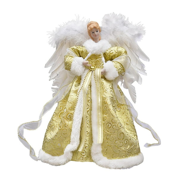 Adorno para árbol de Navidad, Adornos para árboles de ángel Iluminados con Luces LED, Adorno para árboles para Decoraciones de árboles de Navidad Ángel 5