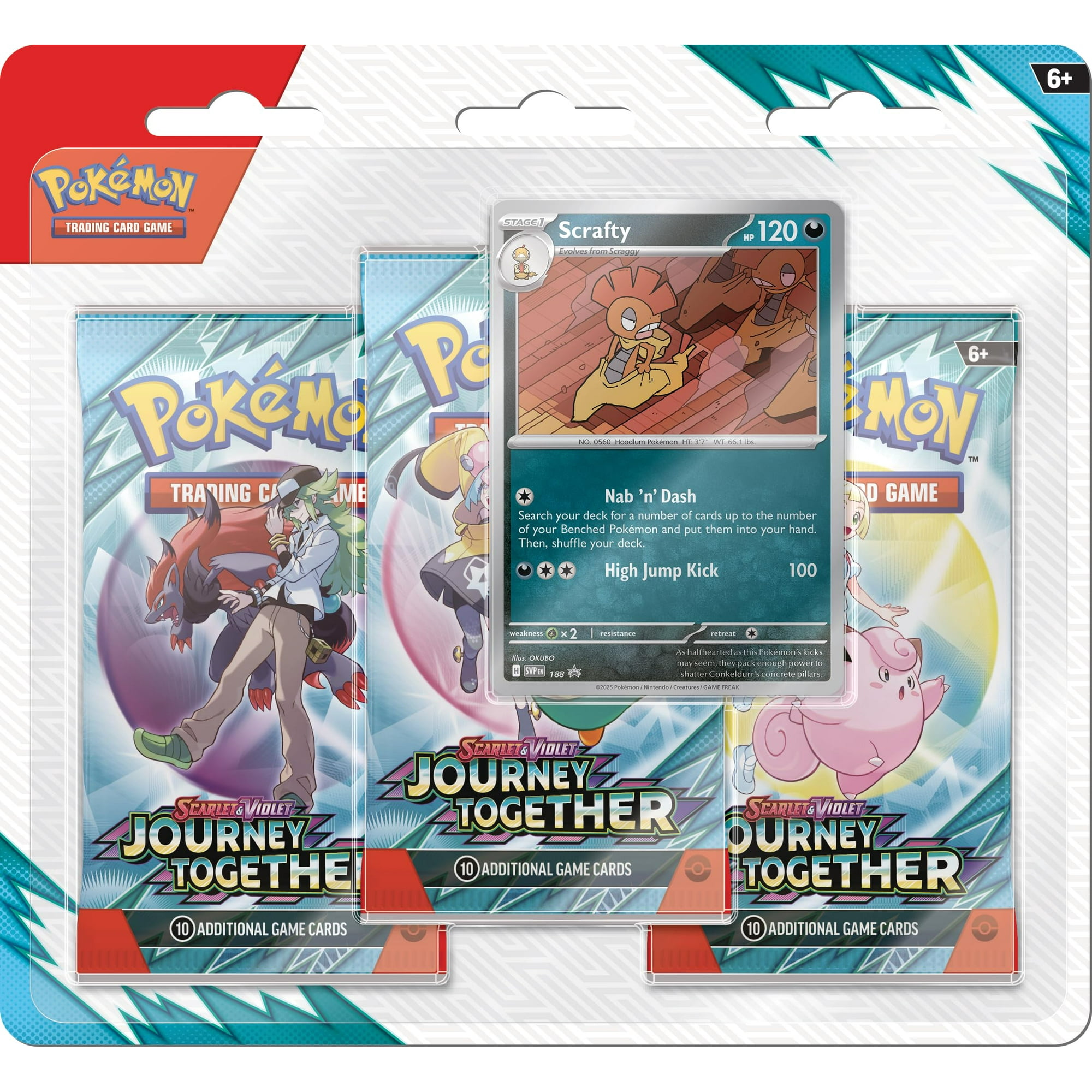 Blíster Pokémon Tcg Scarlet Y Violet Journey Together Con Scrafty