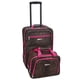 thumbnail image 1 of Juego de equipaje Rockland Fashion Softside Upright de 2 piezas, rosa, 1 of 8