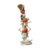 Magideal - Colección De Esculturas De Estatuas De Calabaza Y Esqueleto De Halloween, Decoración De Resina Para Fiestas Navideñas, Salas De Estar Y Escritorios.