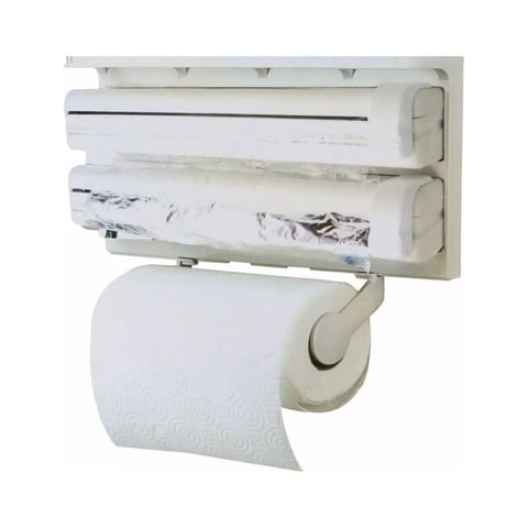 Importclick - Dispensador Multifuncional Triple Cocina Film Y Papel
