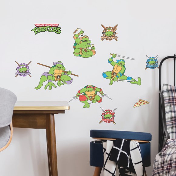 Adhesivos de pared WALL PALZ Teenage Mutant Ninja Turtles x10