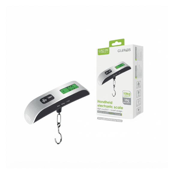 Balanza Digital Portátil de Mano Green Lyca (Modelo GL69605)