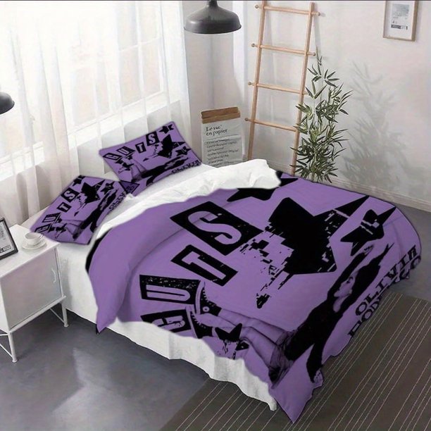 3pcs Olivia Rodrigo Album Poster Cover Set - 1*Comforter Cover + 2/2 Pillowcases No Insert