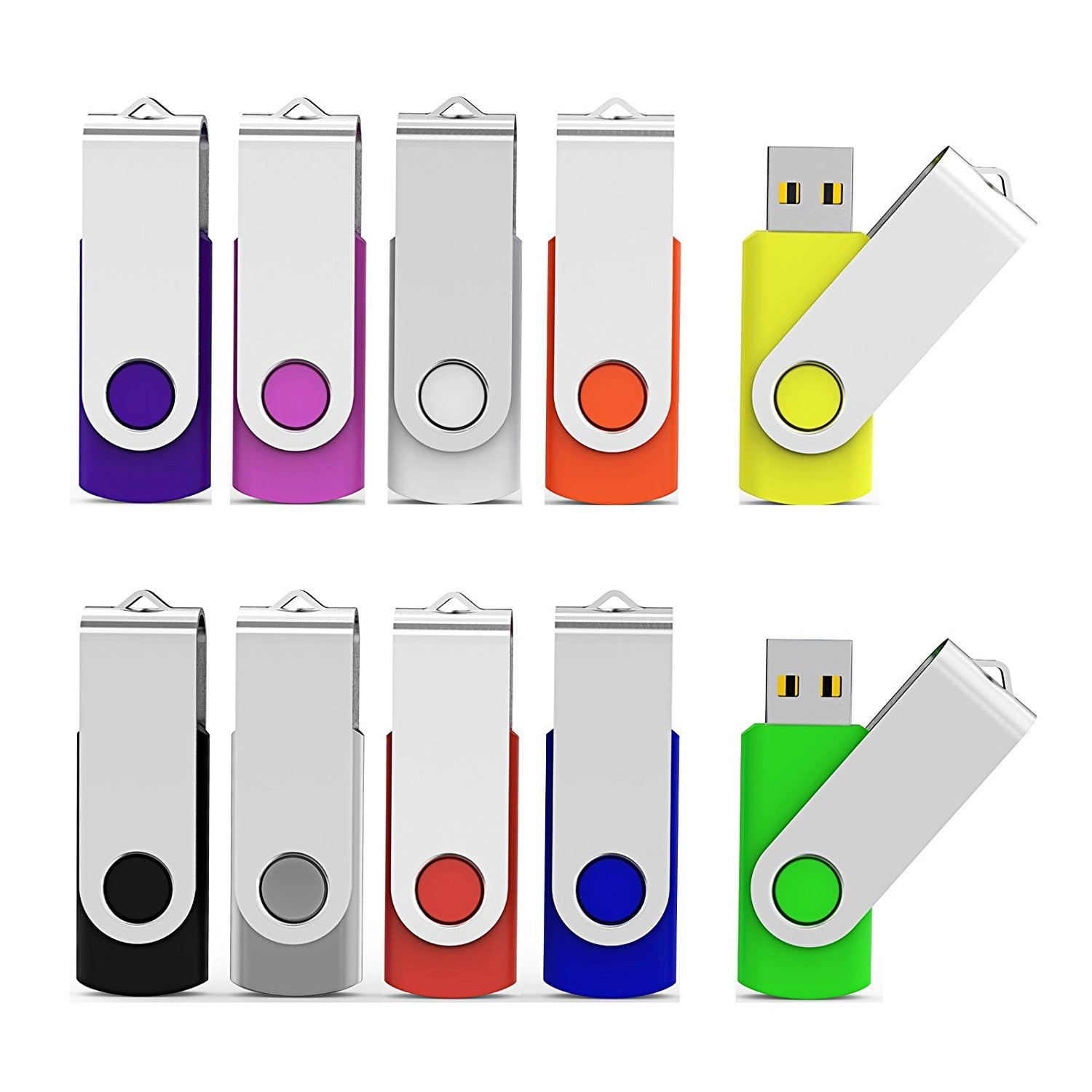 Unidad Flash Usb Aiibe De 32 Gb, Memoria Usb 2.0, Paquete De 10