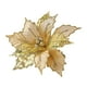 thumbnail image 2 of Flores Artificiales De Poinsettia De Navidad, Flor De Navidad Simulada Para Fiesta Dorada, 2 of 5