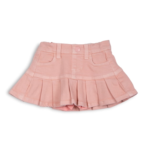 Short Falda Bebé Niña Denim Bolsillos Coral Pillin