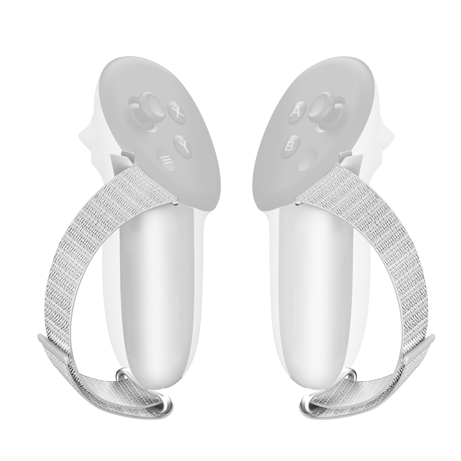 Genérico - Compatible Con Meta Quest 3/3S Estuche Protector Con Agarre Diseño Antideslizante Y Resistente A Caídas Correa De Muñeca Ajustable Abs Y Nailon Duraderos - Gris