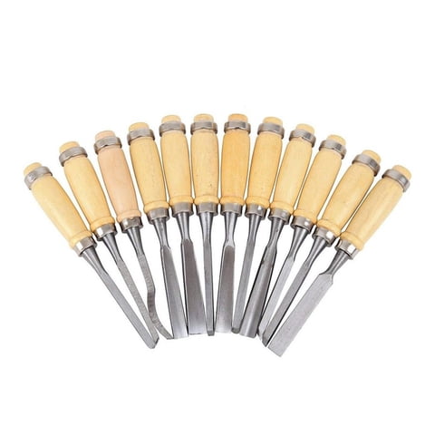 Genérico - Juego De Cinceles Para Tallar Madera Gubia 12 Pcs