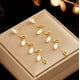 thumbnail image 2 of Aros Enredaderas Hojas Colgantes - Acero Bañado En Oro 18k, 2 of 3